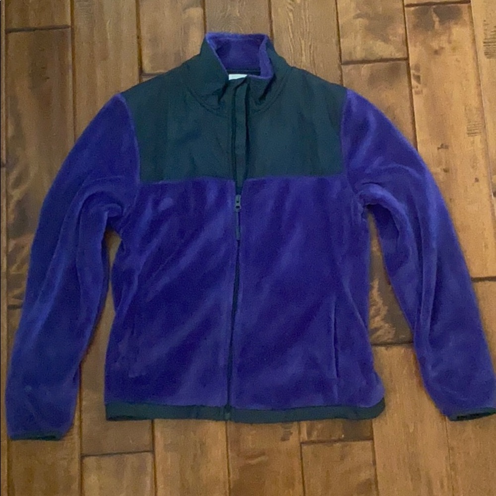 Purple fuzzy winter jacket. Great condition.